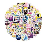 100 pegatinas de Sailor Moon, pegatinas de vinilo impermeables para decoración DIY, calcomanías estilo grafiti para coche, motocicletas, portátil, bicicleta, patineta, tabla de nieve, pegatina para