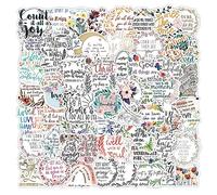 100 Pegatinas de Versículo de la Biblia, Inspiradoras, de Jesús Cristiano, Impermeables Positivas para Computadora Portátil, Álbumes de Recortes, Diario, Adolescentes