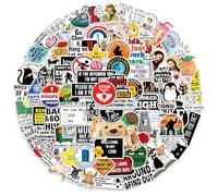 100 Pegatinas Divertidas,Stickers de Vinilo Impermeable para Laptop,Skate,Botella de Agua,Maleta y Más,Colección de Memes,Graffiti y Diseños Aesthetic para Adolescentes y Adultos