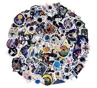 100 Pegatinas Espacio, Holograma NASA Platenas Stickers de Vinilo para Portátil Skate Mac