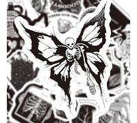 100 Pegatinas Góticas Impermeables de Vinilo - Calaveras, Graffiti para Ordenador Portátil, Equipaje, Monopatín, Moto y Más