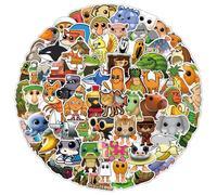 100 pegatinas Italian Brainrot para portátil, parachoques, monopatín, botellas de agua, ordenador, teléfono, guitarra, pegatinas de dibujos animados para niños, adolescentes y adultos