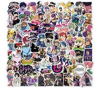 100 pegatinas JoJo's Bizarre Adventure de anime para ordenador portátil, parachoques, monopatín, botellas de agua, ordenador, teléfono, paquete de pegatinas de anime para niños/adolescentes
