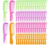 100 peines para el cabello envueltos individualmente en 4 colores, peines desechables de bolsillo para niños, hombres, mujeres, ideales para viajes, organizaciones benéficas, refugios e instituciones