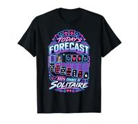 100 Percent Forecast Solitaire Card Playing Funny Card Game Camiseta