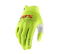 100% iTrack Guantes de bicicleta, amarillo, tamaño S para Hombres