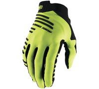 100% R-Core Guantes de bicicleta, Amarillo neón, Talla XL