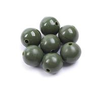 スイムリー 100 perlas de pesca de 5 mm, 6 mm, 7 mm, 8 mm, perlas suaves para pesca de carpa, accesorios de pesca, 100 unidades