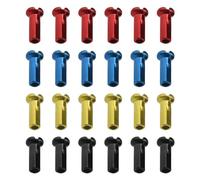 100 pezones para radios de rueda de bicicleta, protector de radios de bicicleta para bicicleta de montaña, bicicleta de carretera, 14 G/2 mm de diámetro, radios de acero, negro, rojo, azul, dorado,