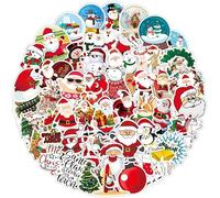 100 Pieces Christmas Stickers for Christmas Decoration, Christmas Stickers Vinilo Pegatinas Impermeables para Monopatines Coches Motos Bicicletas Maletas Portátiles Maletas de Viaje