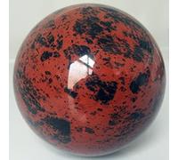 100% Piedra Natural Obsidiana Roja Bola De Cristal Decoración Del Hogar Astrólogo Bola De Energía Chakra Feng Shui Bola Curativa,pelota,diámetro 85mm-90mm