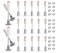 100 Pieza Clavos para Pistola de Clavos Manual de 7,3 mm, Clavos de Acero para Pistola Manual con Tuerca M8, para Fijar Conductos de Cable en Techos y Paredes de Hormigón, ideales para reparaciones