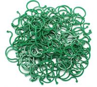 100 Pieza Clips de Soporte para Plantas de Jardín, Clips para Plantas de Jardín, Reutilizable Plastico Abrazadera, Clip de Tomate, Con Anillas, Para Asegurar y Conectando Plantas (4 x 2.7cm)