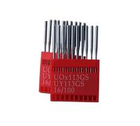 100 piezas (10 bolsas), compatibles con agujas for máquina de coser Dotec Uo113gs Siruba Multi-Needle 1404 1412, goma, universales for coche industrial(100PCS 10bag-NO.20)