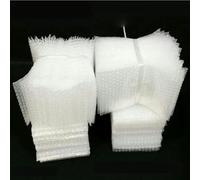 100 piezas 10x15 cm sobre envolvente bolsas de embalaje de correo de burbujas blancas película de bolsa de embalaje de envío transparente a prueba de golpes-10x15 cm 200 piezas