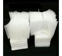 100 piezas 15x20 cm Envoltura Envoltura Embalaje Bolsa de embalaje transparente a prueba de golpes Bolsa de doble película-15x20 cm 100 piezas