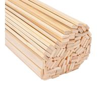100 Piezas 20 cm Varillas de Bambú para Manualidades, Cuadrados Palitos de Madera 9x3mm, Madera de Bambú Natural para Proyectos de Manualidades Diy, Maquetas Arquitectónicas y Decoraciones Culinarias