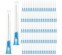 100 piezas 23G Tubo de dispensación de acero inoxidable: WIYETY Accesorios de dosificación de acero inoxidable para líquidos de recarga 0,60 x 25 mm, envasados individualmente para aficiones, aceite