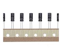 100 Piezas 25V 22UF Condensador electrolítico de aluminio enchufable 5x11 5 * 11mm