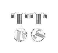 100 Piezas 30Mm Panel Solar Fotovoltaico Clip de Guía de Agua Deflector de Acero Inoxidable Botón de Drenaje de Lodo Clips de Redirección de Agua