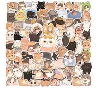 100 Piezas Adorable Gato Pegatinas para Niños yNiñas,Adolescentes,Portátiles,Maleta,Bicicletas,Monopatín,Guitarra,Casco,Equipaje,Coche,Gato Impermeable Vinilo Pegatinas Decorativas