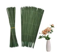 100 Piezas Alambre De Tallo De Flor Verde Oscuro,Boda Decoraciones Artesanía Flores Hecho a Mano Diy 7.08inch/18cm Alambre De Tallo Floral Wire Flexible Para Arreglo De Flores Para Ramo Envoltura