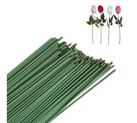 100 Piezas Alambre Verde para Floristas, Floral Verde Stem, Herramienta Florales, 30cm Alambre de Tallo Floral para Ramo de Flores DIY Guirnalda Manualidades