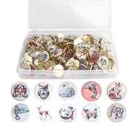 100 Piezas Alfileres de Banderas Nacionales, Alfileres de Empuje Mundial, Chinchetas para Pulgar con Bandera Nacional, Alfileres de Bandera para Mapa del Mundo de Viajes/Corcho