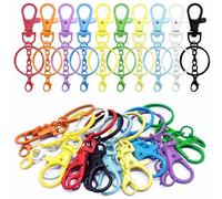 100 Piezas Anillas Llaveros,Anillas para Llaveros,Llavero Mosqueton,Mosquetones Pequeños,Mosqueton Llavero para Hacer Llaveros