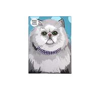 100 Piezas Blancas de Doble Cara Gato Gato Rompecabezas & Cartel |Mascotas Animales | para niños, Adultos, Gatos Amante, Regalo de cumpleaños