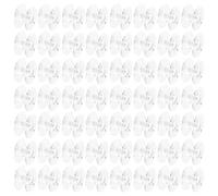 100 Piezas Bobinas de Hilo Transparentes 2518p | ABS Resistente, Rotación Suave y Recambio Fácil, Diseño Simple y Práctico para Labores de Costura