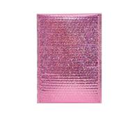 100 Piezas Bolsa De Envío De Embalaje Bolsas De Mensajería Impermeables Autoadhesivas Negras Sobres De Burbuja Acolchados Bolsas De Envío-rojo rosa-13 * 15cm