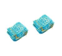 100 Piezas bolsa de gasa de maletin con maquillaje joyeria candy accesorios bolsas de organza transparente bolsas de con cordón mochilas de cuerdas FRCOLOR