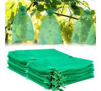100 Piezas Bolsa de protección de Uvas, 20 x 30CM Bolsas Protectoras para Fruta, Bolsa de Organza con Cordón, Bolsa Protectora de Frutas contra Avispas, vinagre de Cereza