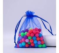 100 Piezas Bolsas de Organza de Regalo con Cordón, Organza Bolsas de Regalo para Jabón Lavanda Joyas Boda Cumpleaños Golosinas Tienda de Comestibles Pan Chocolate Embalaje-16-15x20cm(6x8in)