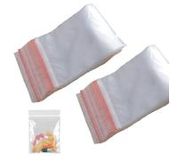 100 piezas Bolsas de plástico 6 x 8 cm Bolsas autosellables Bolsas para envasado de alimentos Bolsas autosellables Bolsas de plástico resellables
