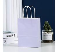 100 Piezas Bolsas Kraft, Bolsas de Papel con Asas Bolsas Papel Kraft para Navidad Cumpleaños Ceremonias de Graduación Aniversarios Baby Shower Bautizo Día de Acción de Gracias-L-21x11x27cm(8x4x11in)