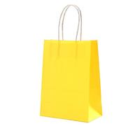 100 Piezas Bolsas Papel Kraft, Bolsas de Papel con Asas Bolsa de Regalo de Compras para Navidad Ceremonias de Graduación Aniversarios Baby Shower Bautizo Halloween Pascua Boda-3-15x8x21cm(6x3x8in)