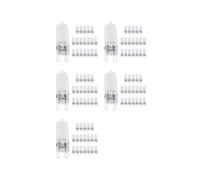 100 Piezas Bombillas Halógenas G9, Lámparas Halógenas Transparentes de 40 W Regulables Cálido 2800 K para Candelabros, Colgantes, Luces de