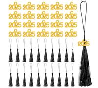 100 Piezas Borlas De Graduación 2025 para Decoración De Sombreros De Graduado,para Ceremonia De Graduación Universitaria