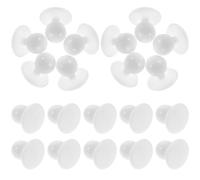 100 Piezas Botones de Chef de Plástico Blancos
