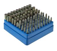 100 Piezas Brocas de Amolar Caucho, Cabezal de Rectificado | Cerámica y Vidrio, Talla, Lijado y Grabado, Juego por Tamaño, Uso para Modelistas