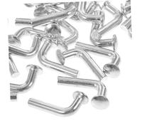 100 piezas Bulloni Zincati per Scaffali Pallet Perno di Sicurezza J Bolt Clip Heavy Du in Ferro Antirine Facile Installaze per Sistemi Pallet Racking
