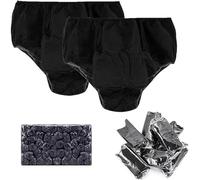 100 Piezas Calzoncillos Bóxer de Viaje Desechables para Hombre,Ropa Interior de SPA No Tejida para Mujer,Bragas de Masaje Gruesas(Black)