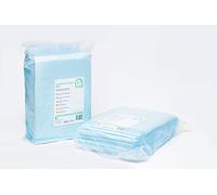 100 Piezas Cambio de Colchón Cubrecamas Enfermos Desechables Azul 60 X 60cm De - 4 capas