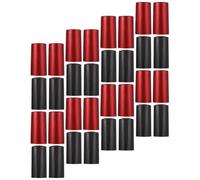 100 Piezas Cápsulas Termorretráctiles para Vino, Pvc, Boca 33mm | Botella de Vino, Adaptación Versátil y Producción Precisa, Rojo y Negro, Alta Fiabilidad