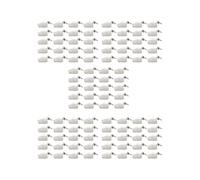 100 Piezas Cat6 / 6A RJ45 Enchufes Modulares de Paso, Conector de Tierra Externo Blindado (STP), EZ Crimp