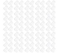 100 Piezas Cierres de plástico para Pendientes de Goma,Seguridad Broche De Pendiente Goma De Topes De Espalda De Seguridad Goma Blanda para Bisutería, Accesorios