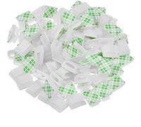 100 Piezas Clips de Cable Adhesivo Clips de Alambre Gestión de Cables Abrazaderas de Cable Soporte de Cable de Alambre, Blanco