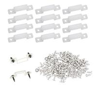 100 Piezas Clips de Tira de Luz,Hebilla de Fijación de Barra de Luz LED, Clip de Soporte de Montaje de Luz de Tira con 200 Tornillos (Tamaño: 12 mm, Fijación 3528 5050 1210 Tira de Luz LED RGB)